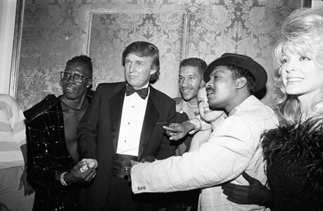 Shabba Ranks, Donald Trump, Tony Terry, Cyndi Lauper, Super Cat & Marla Maples (Grammy Awards ...jpg